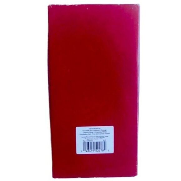 Holiday Cheese Knife Slicer Set New Christmas Joy Seasons Greetings Snowflake - Picture 2 of 3